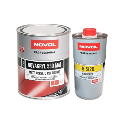 Лак матовый 530 2К 2+1 NOVAKRYL 0.5L NOVOL + ОТВЕРДИТЕЛЬ